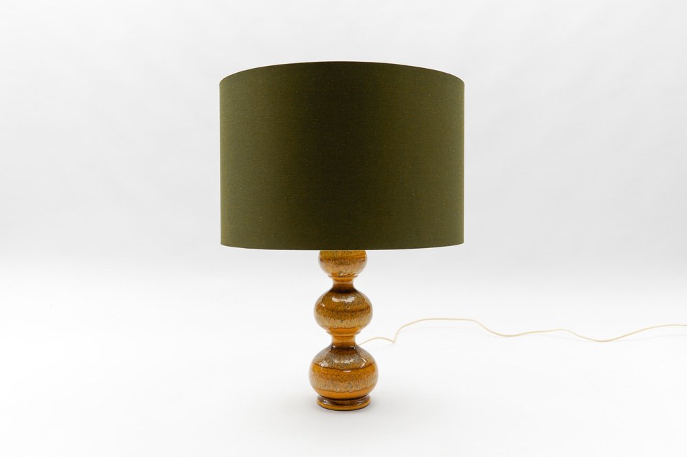 Tofficu Pied De Lampe De Bureau Lesté Industriel - Base Ronde Métal Doré Pour Lampe De Table Ou Nuit