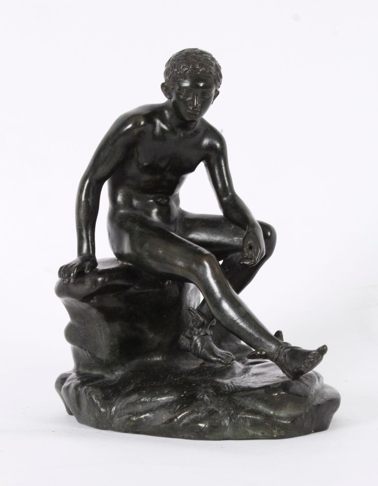 Photo Ancienne Originale FRATELLI ALINARI (1880) - Musée National Naples, Salle Des Bronzes - Tirage Albuminé 19.6x24.9 Cm