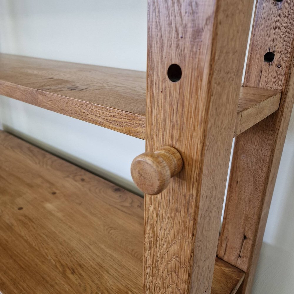 Mid-Century Rustic Open Bookcase - Cabinet for sale at Pamono