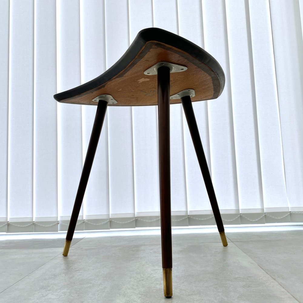 Mid-Century Scandinavian Side Table with Geometric Wooden Inlays ... - Scandinavian Wood Pattern Side Table