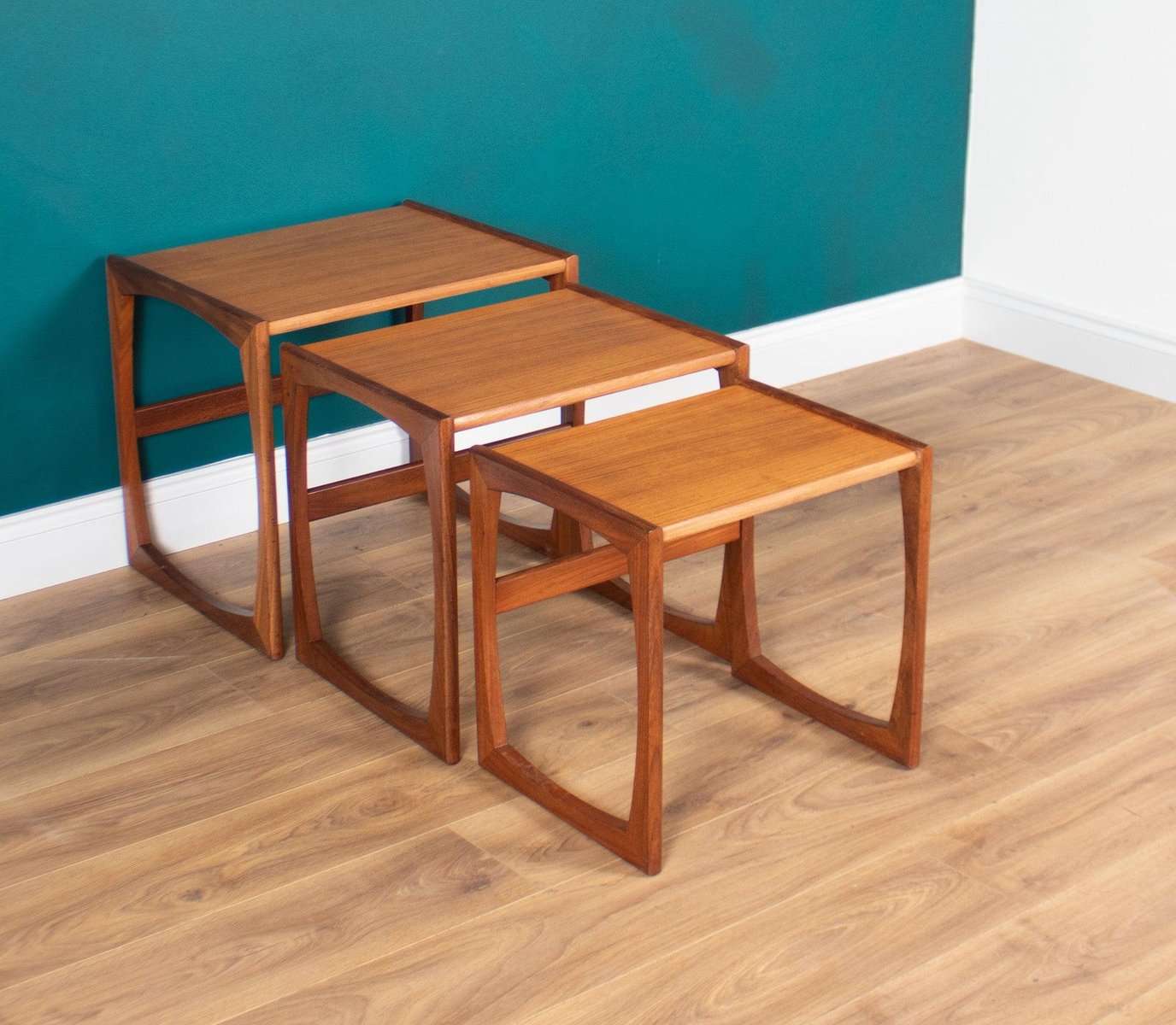 Teak Quadrille Nest of Coffee Tables from G Plan, 1960s for sale at Pamono