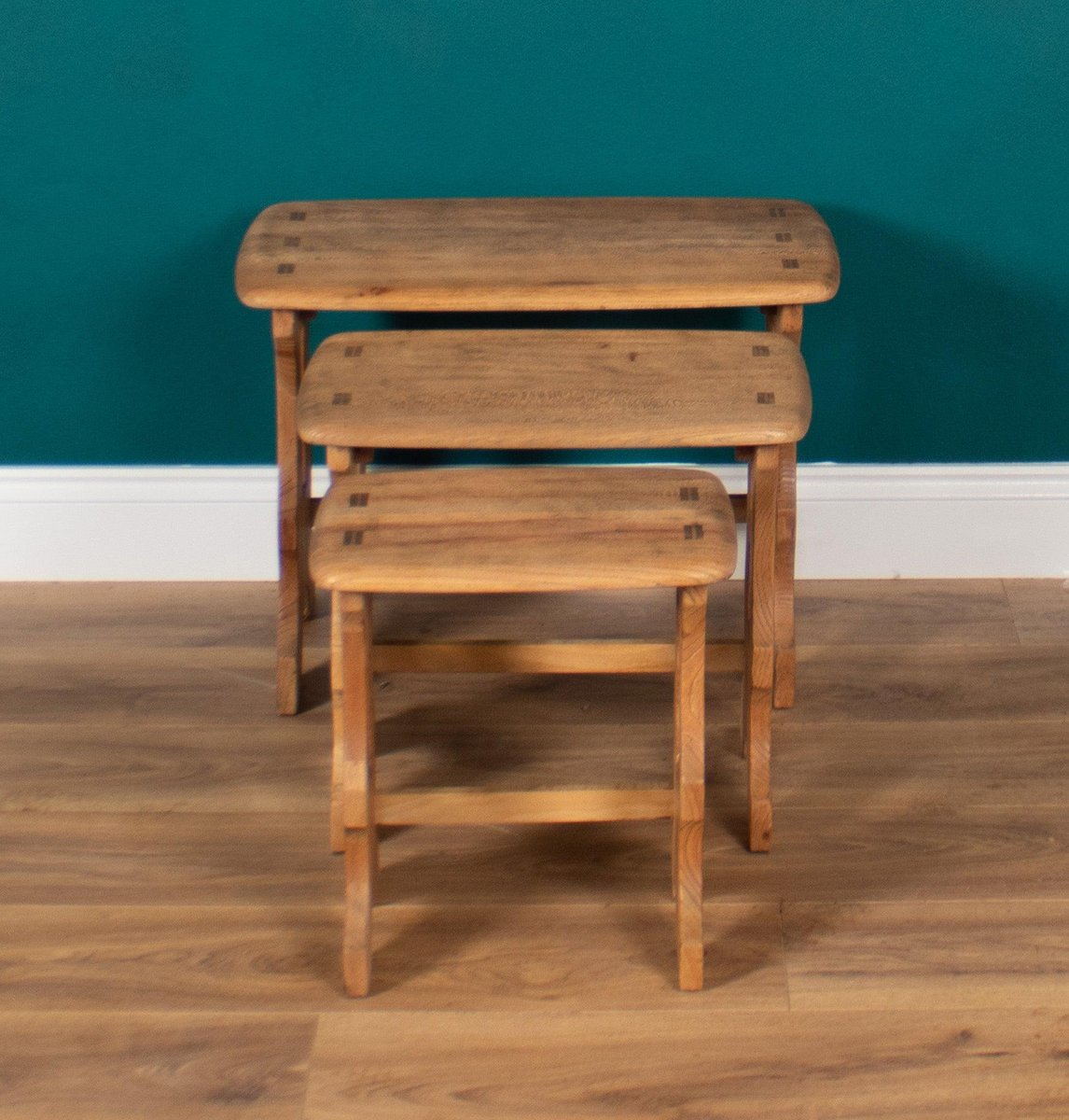 Elm Nesting Tables by Lucian Ercolani for Ercol, Set of 3 for sale at ...