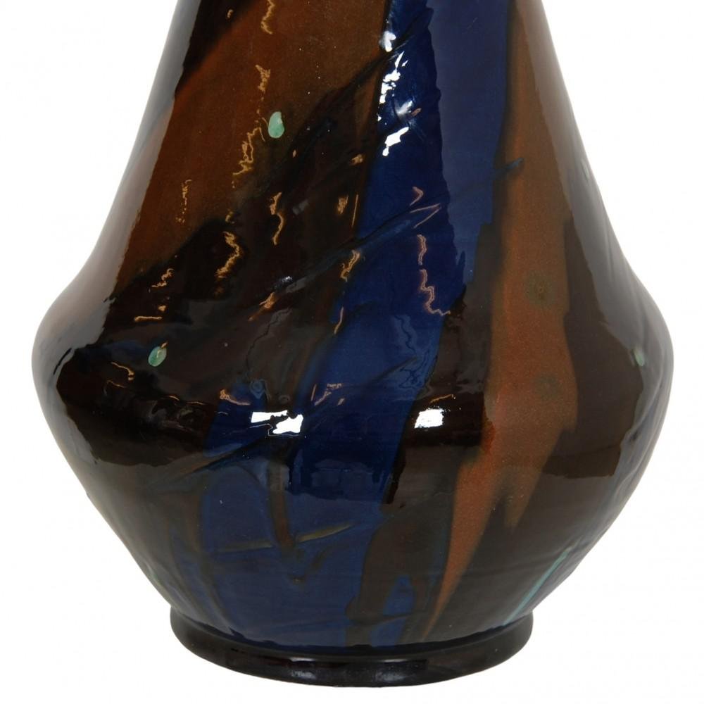Blue and Brown Vase from K??hler, 1960s for sale at Pamono