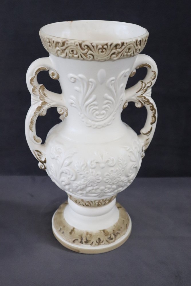Louche Ancienne En Porcelaine Capodimonte – Biscuit Blanc, Collection