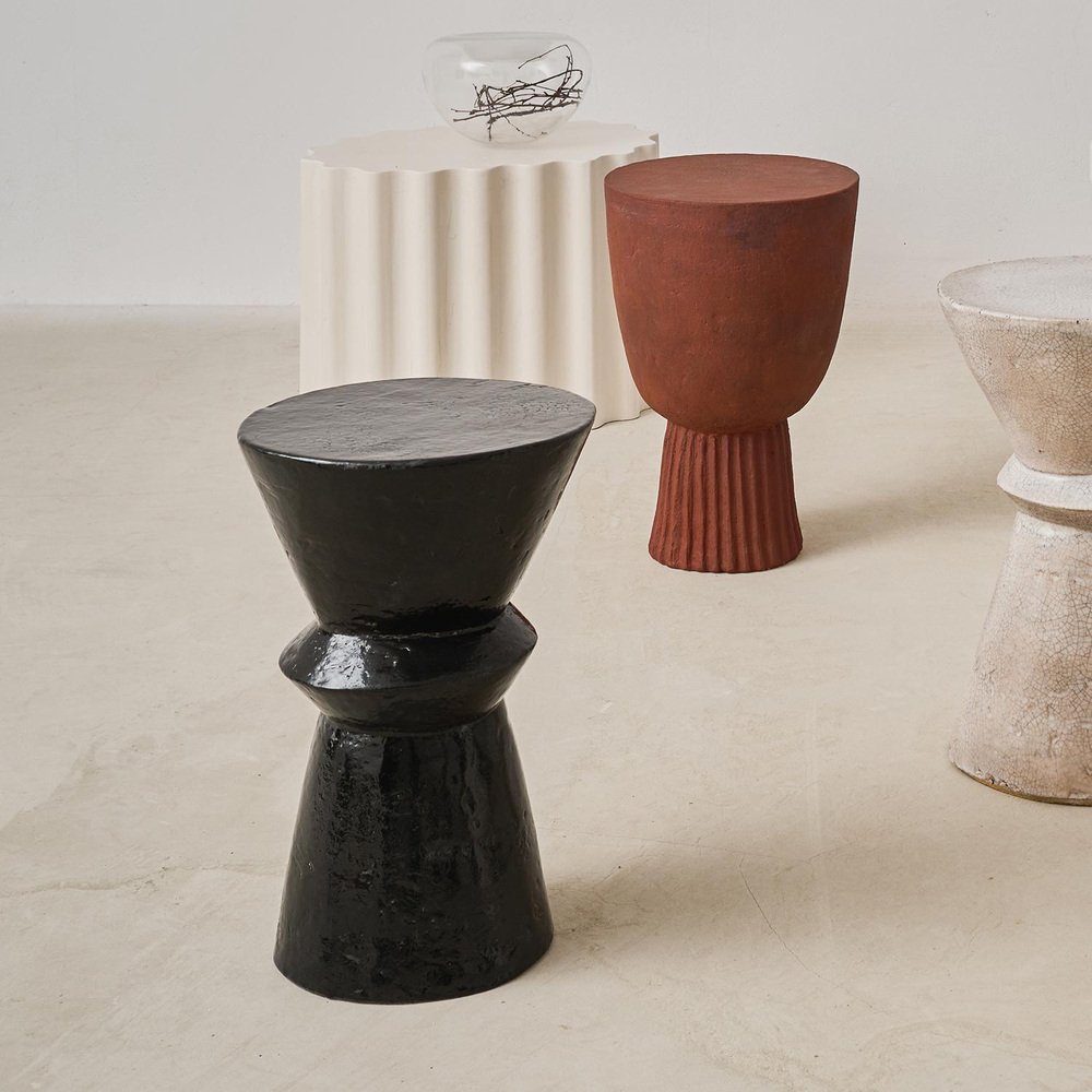 Black Pawn Side Table by Perler for sale at Pamono