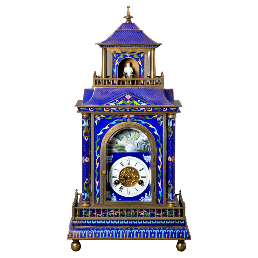 Antique French Table Clock, 1800s for sale at Pamono