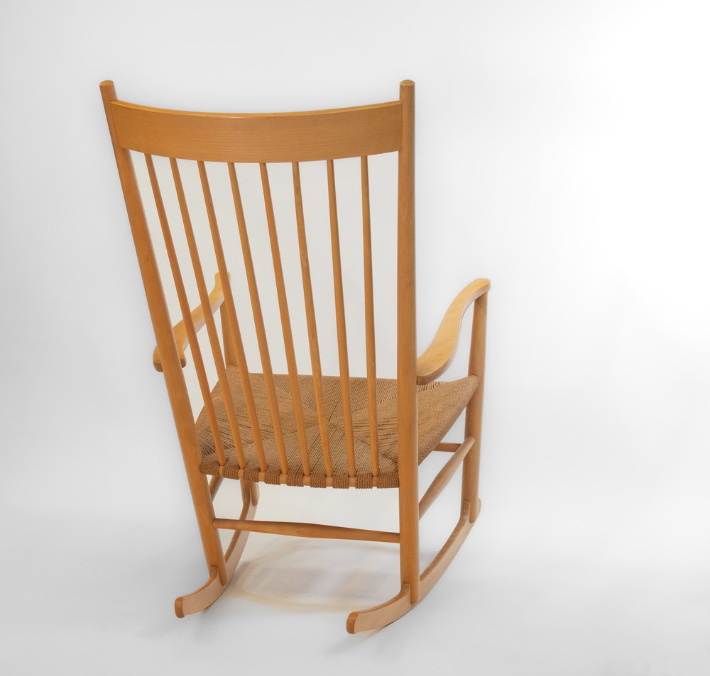 Danish Beech Model J16 Rocking Chair by Hans J. Wegner for FDB, 1966