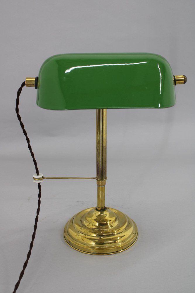 Lampe de Banquier Art Nouveau Table Style Ancien Bureau