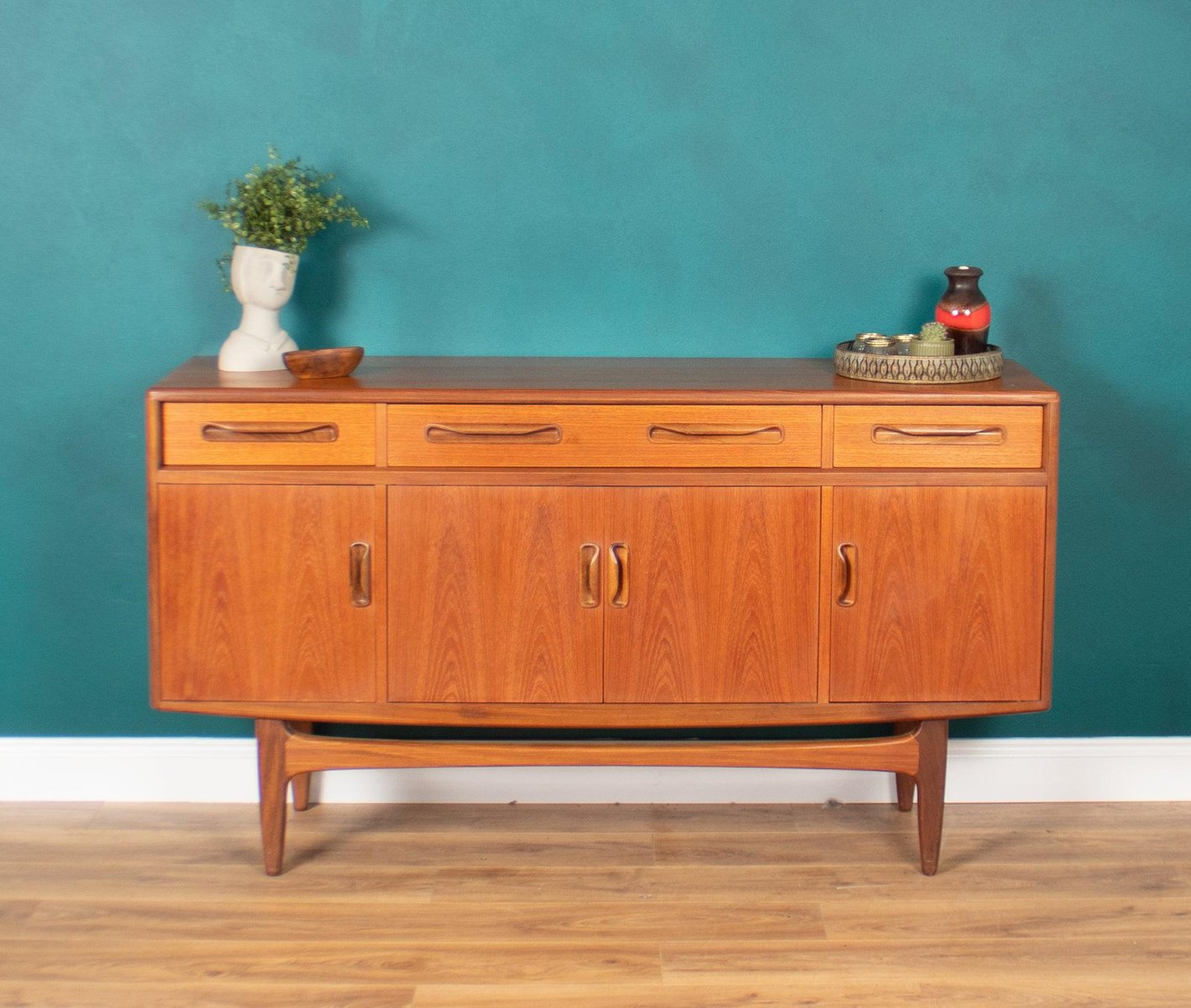 Fresco Short Sideboard in Teak by Victor Wilkins for GPlan, 1960s for