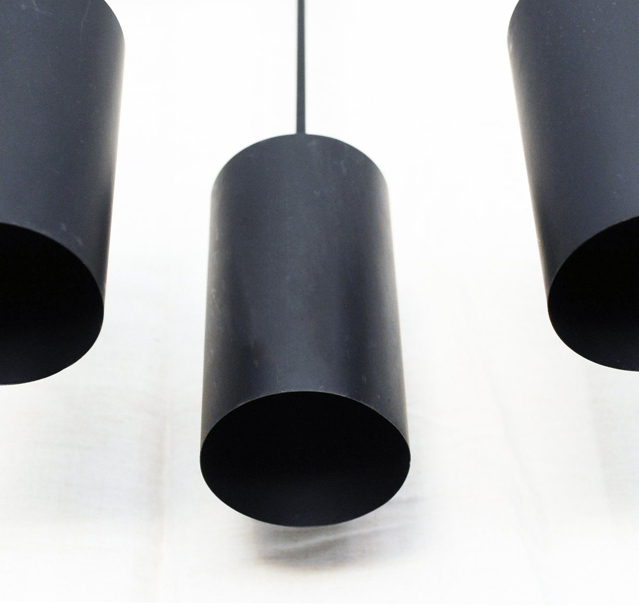 Antique Industrial Black Cylindrical Pendant Lamp For At Pamono Antique Industrial Black Cylindrical Pendant Lamp