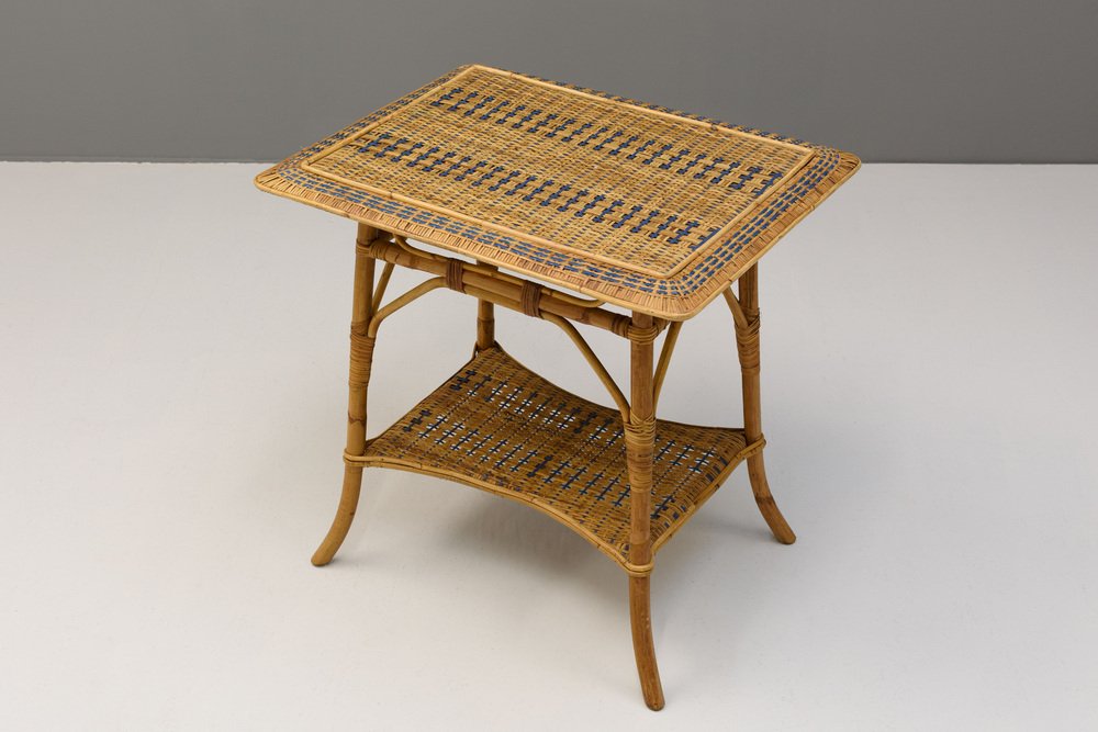 Cane Occasional Table, 1950s for sale at Pamono