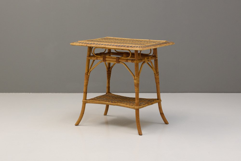 Cane Occasional Table, 1950s for sale at Pamono