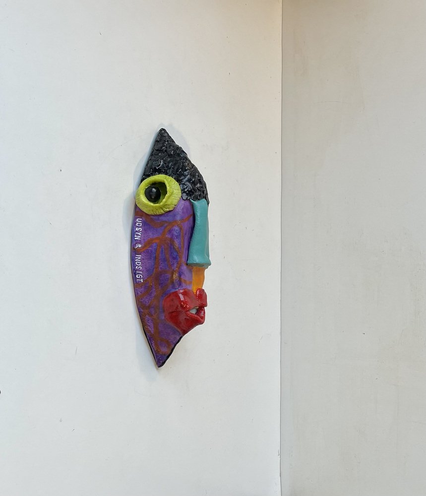 Masque Marin En Céramique - Pieuvre / Mer - Décoration Murale Avec Cadeau