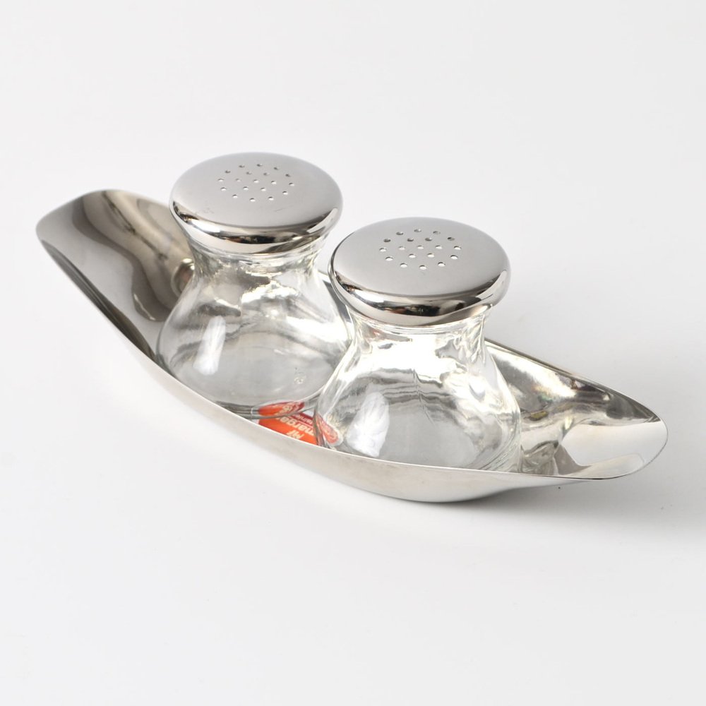 Vintage Salt and Pepper Shaker Set by Wilhelm Wagenfeld for WMF, 1970s