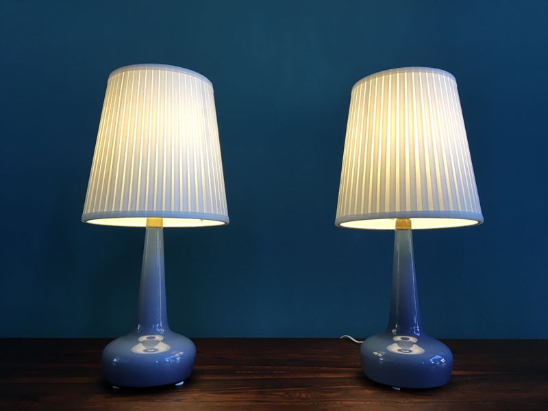 Vintage Danish Model 311 Table Lamps By Esben Klint For Holmegaard Vintage Danish Model 311 Table Lamps By Esben Klint For Holmegaard Set Of 2