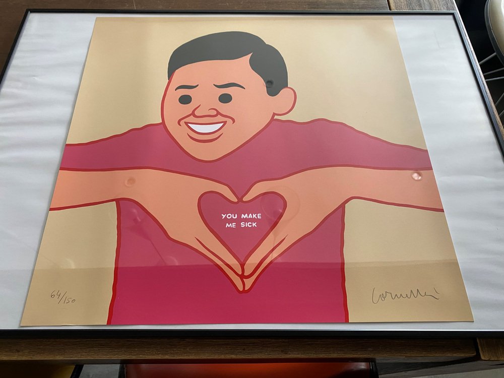 Joan Cornella, You Make Me Sick, 2019, Lithograph for sale at Pamono
