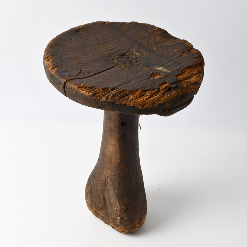 Antique Danish One Legged Milking Stool, 19th Century for sale at Pamono
