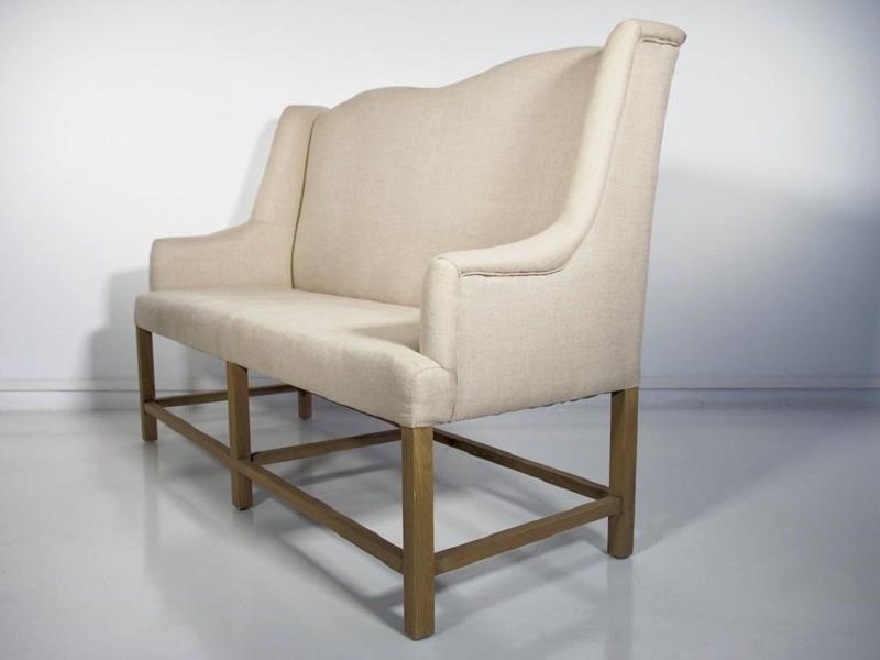 Vintage High Back Sofa With Wooden Frame For At Pamono Sofa With Wooden Frame For At Pamono