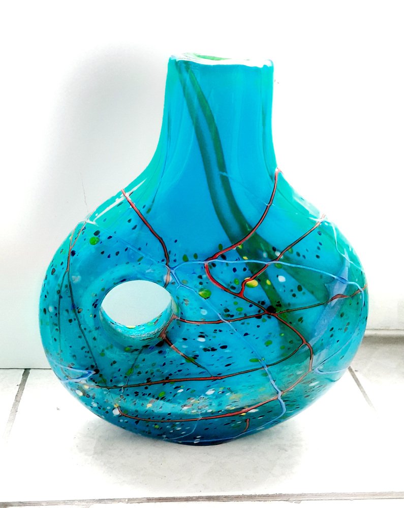 Art Glass Vase from Viz Art Studio, 1990s for sale at Pamono