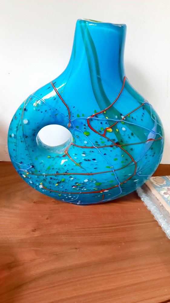 Art Glass Vase from Viz Art Studio, 1990s for sale at Pamono