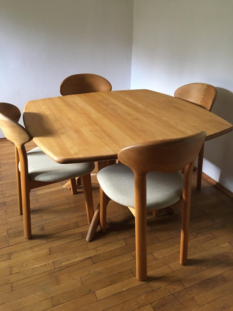 Mid Century Dining Table Four Chairs From Juul Kristensen For Mid Century Dining Table Four Chairs From Juul Kristensen