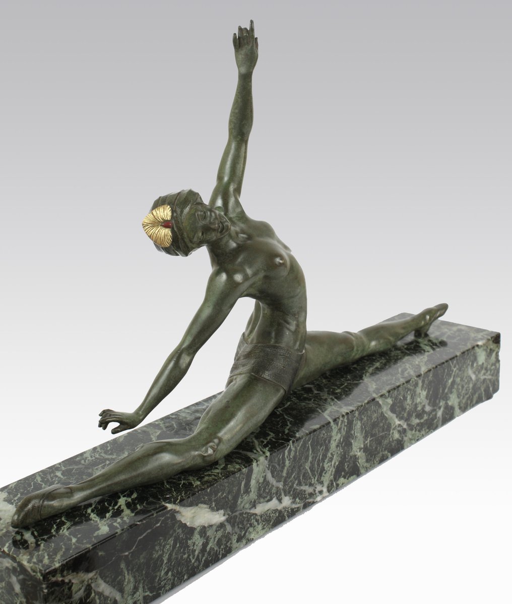 French Art Deco Sculpture by J. P. Morante for Marcel Guillemard, 1920s