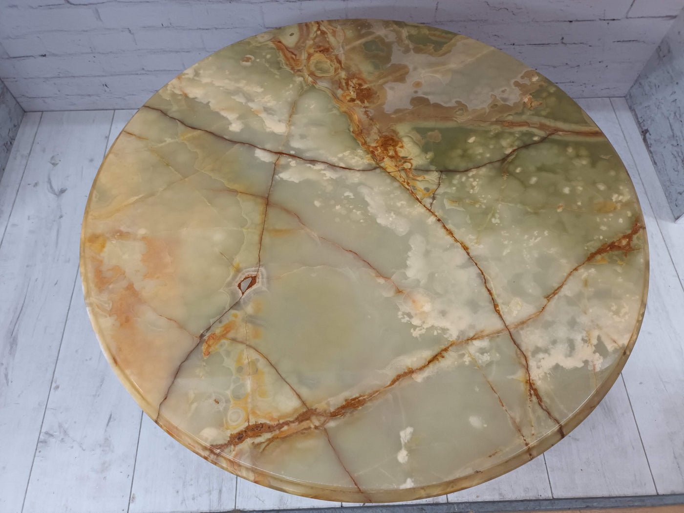 Antique Onyx Marble Coffee Table for sale at Pamono