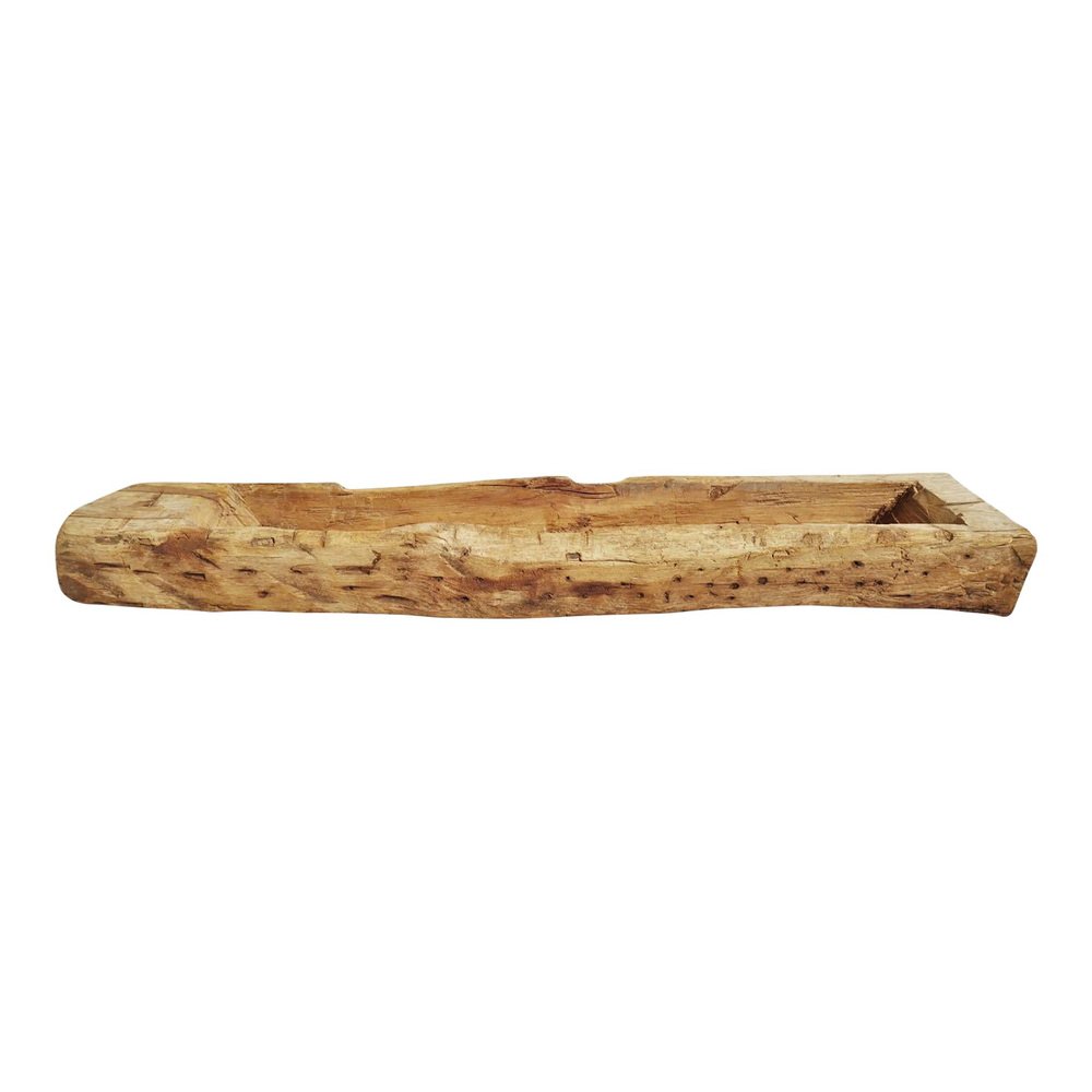 Pflanztrog Holz Bütic Trog Holztrog Molle Backmolle Pflanztrog Schüssel - Glatt Oder Handgehauen, Größe:ca, 70x25cm Handgehauen Miniteich Holzfass