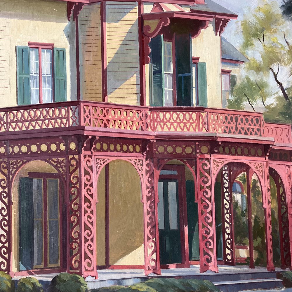 Victorian House Architectural, 1970s, Paint for sale at Pamono