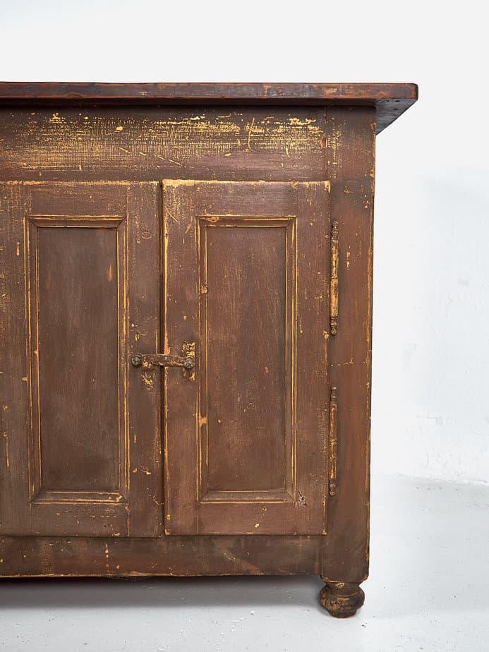 Antique Kitchen Island with Doors on Both Sides, 1850 for sale at Pamono