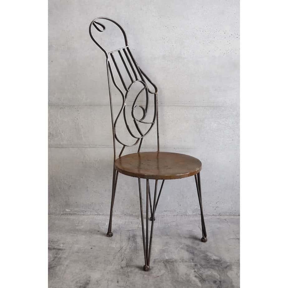 Vintage Jugendstil Gartenstuhl aus Metall, 1930 bei Pamono kaufen