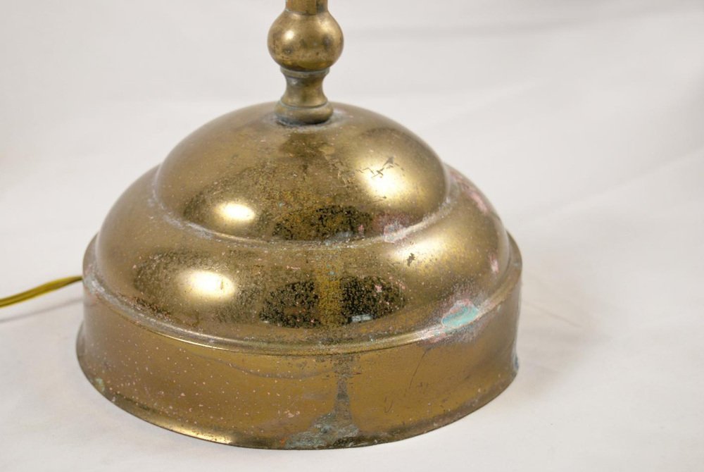 Vintage Brass Table Lamp, 1940s for sale at Pamono
