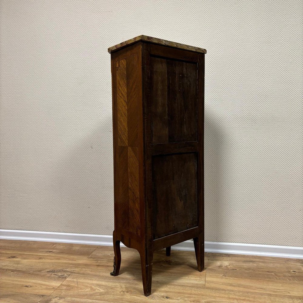 Antique High Chest of Drawers in Walnut and Oak for sale at Pamono