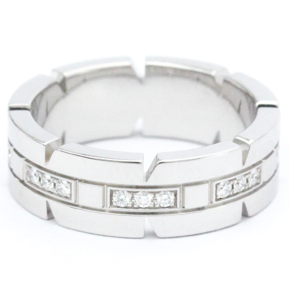 CARTIER Tank Francaise White Gold [18K] Fashion Diamond Band Ring ...