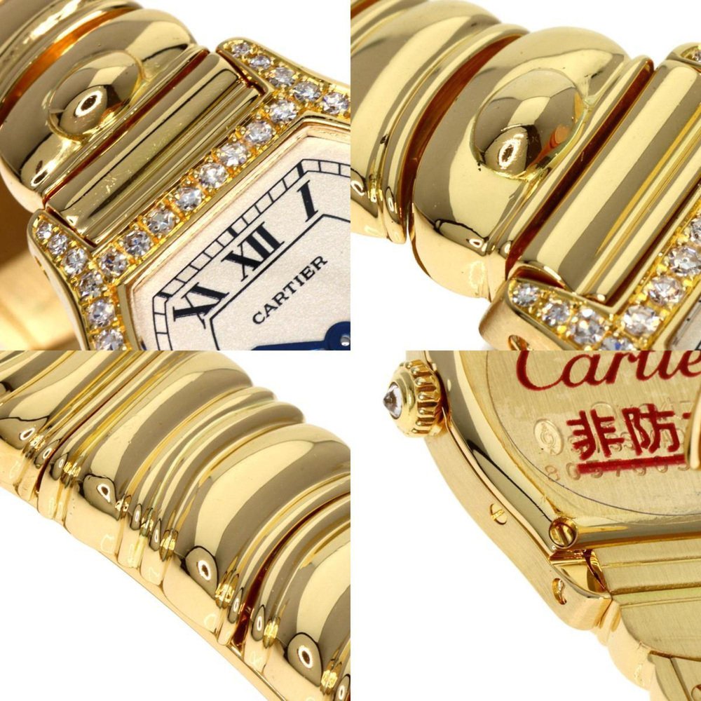 CARTIER Tortue SM Diamond Maker Complete Watch K18 Yellow Gold K18YG ...