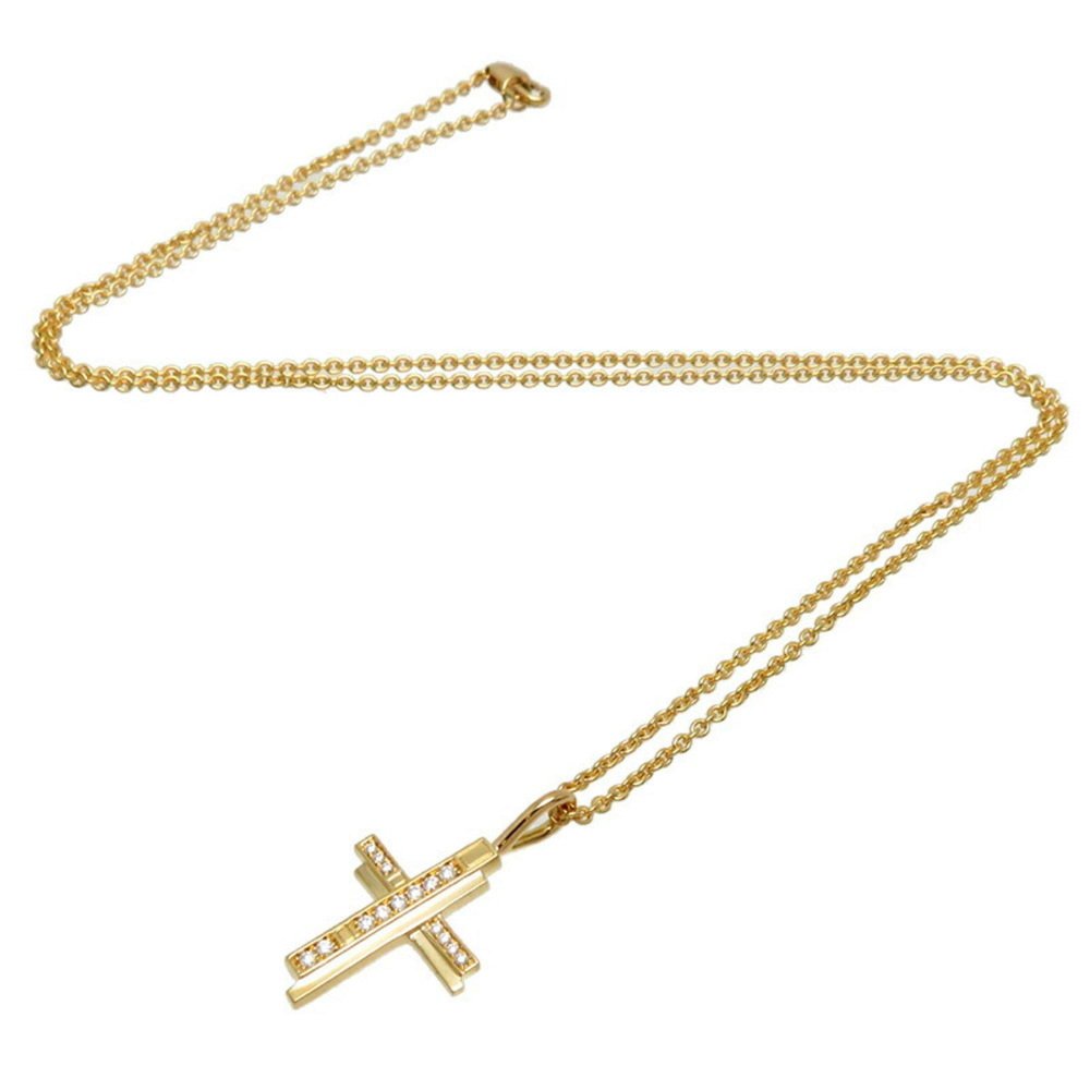 Traffic Cross Diamond Womens/Mens Necklace Cmdyrecrtrf 750 Yellow Gold ...