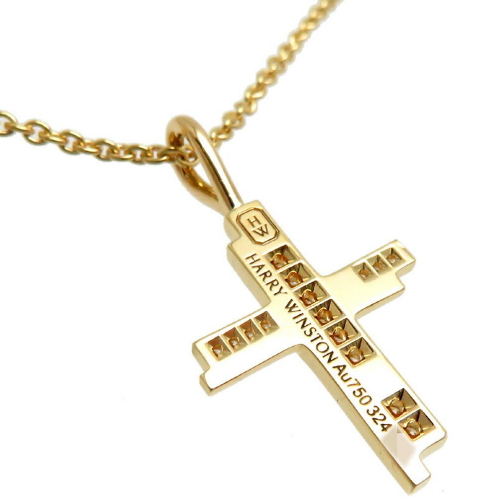 Traffic Cross Diamond Womens/Mens Necklace Cmdyrecrtrf 750 Yellow Gold ...