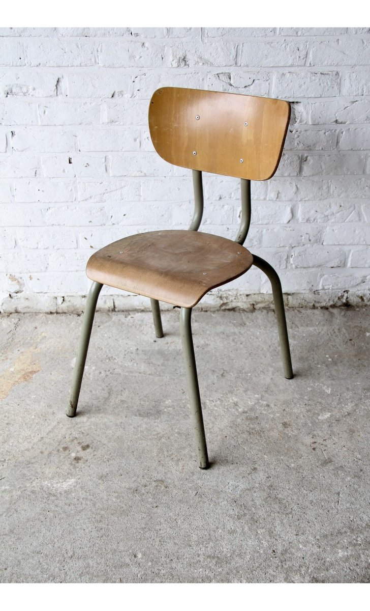 Vintage Wooden School Chair For At Pamono Vintage Wooden School Chair