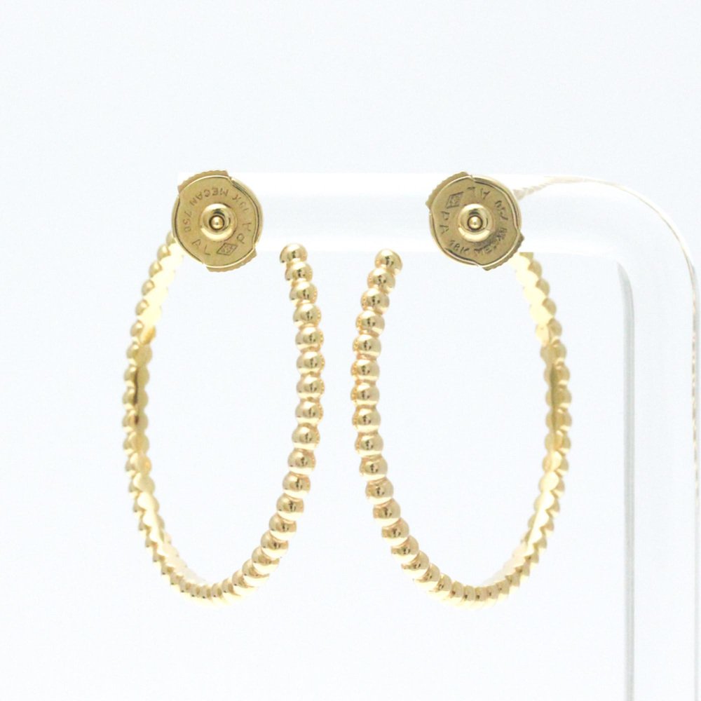 Van Cleef & Arpels Perlee Pearls Of Gold Hoop Earrings Small Model No ...