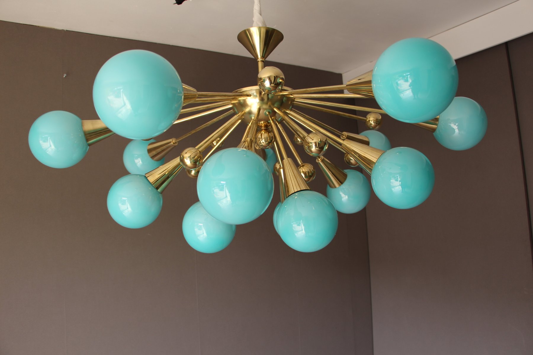 Turquoise ceiling light
