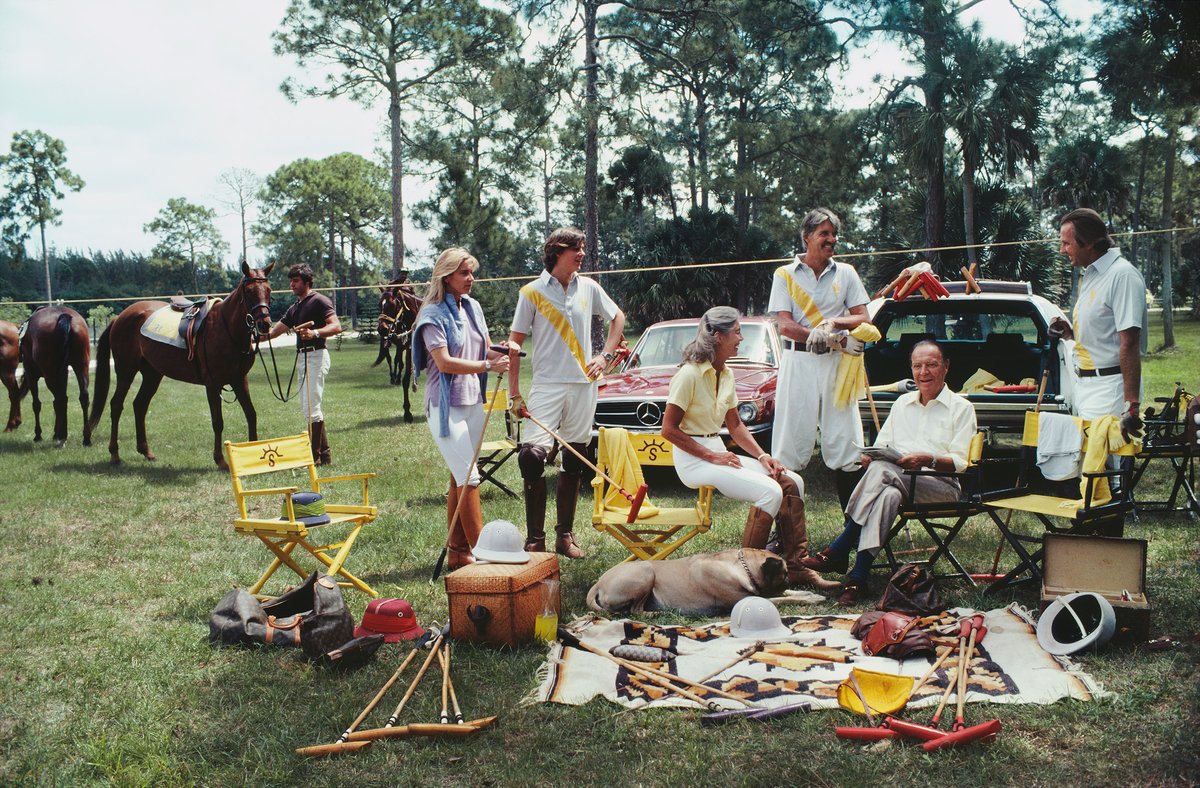 Slim Aarons, Polo Party, 1980s, Photographic Print for sale at Pamono