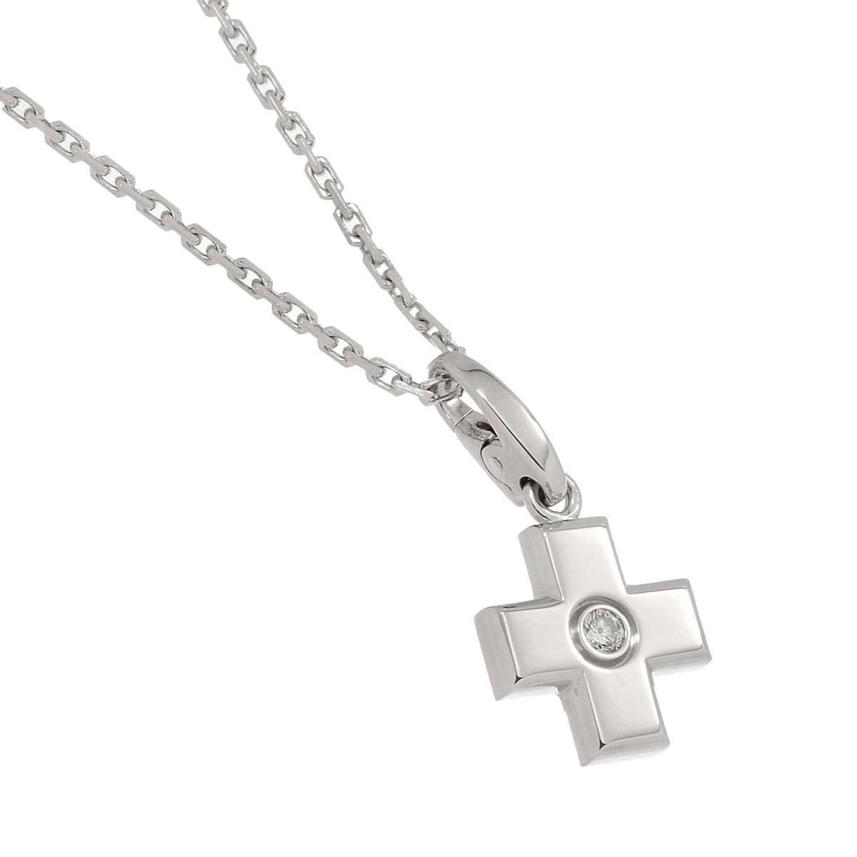 Cross Diamond Necklace in White Gold from Cartier for sale at Pamono