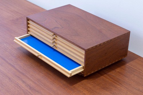 View of Vintage Danish Desk Organizer for sale at Pamono
