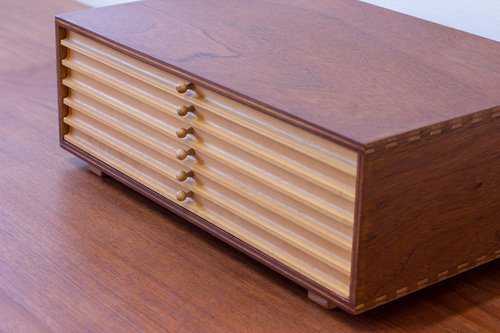 Image showcasing Vintage Danish Desk Organizer for sale at Pamono