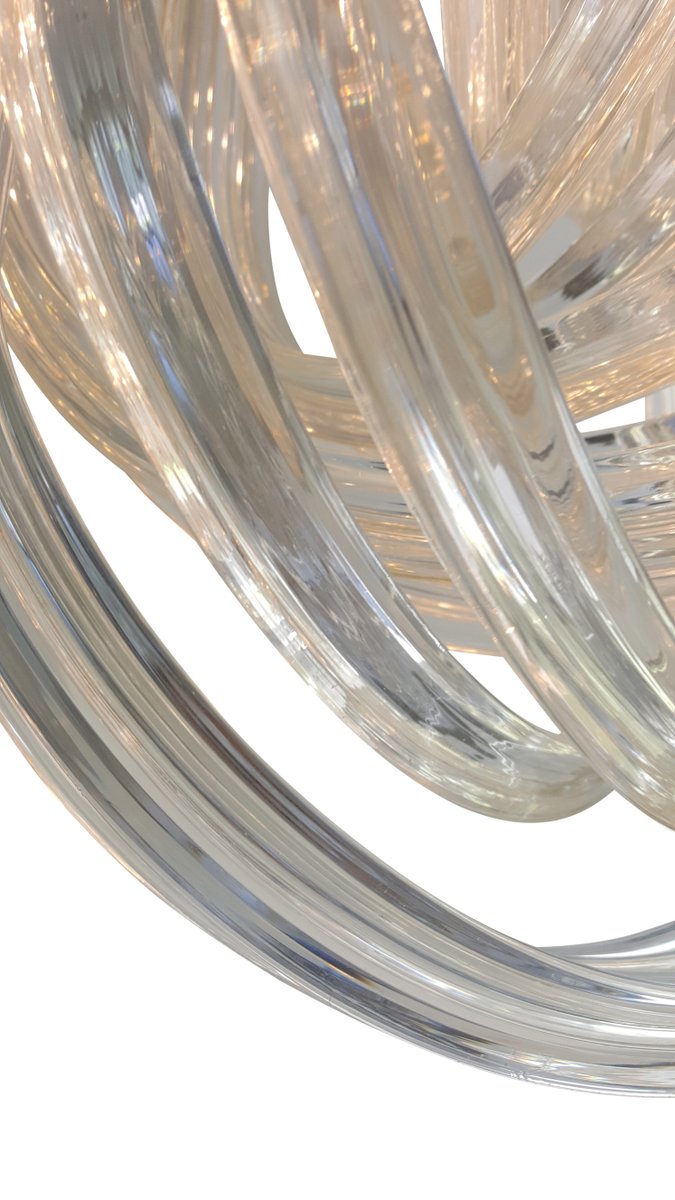 Mid-Century Modern Murano Glass Ceiling Light for sale at Pamono