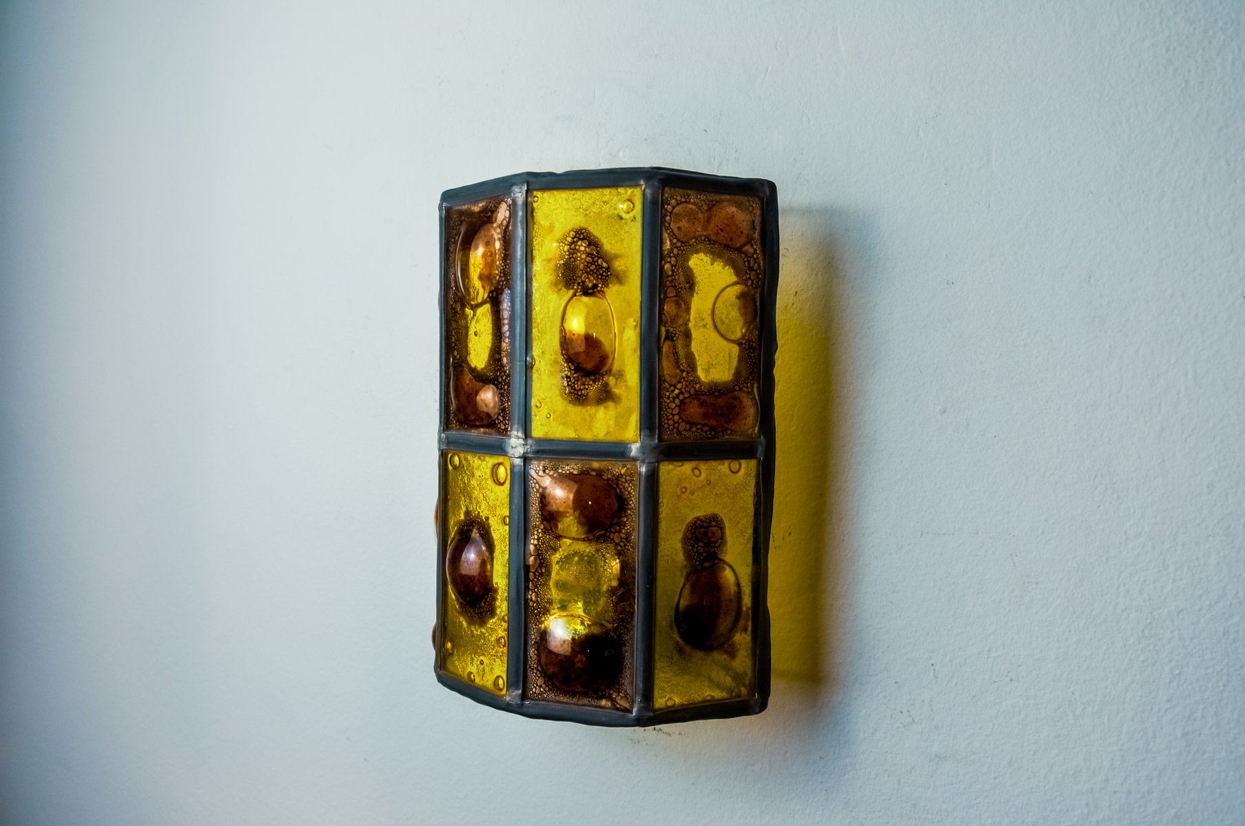 4 ANCIENS GOBELETS lumignons porte bougie verre bleu soufflé photophore