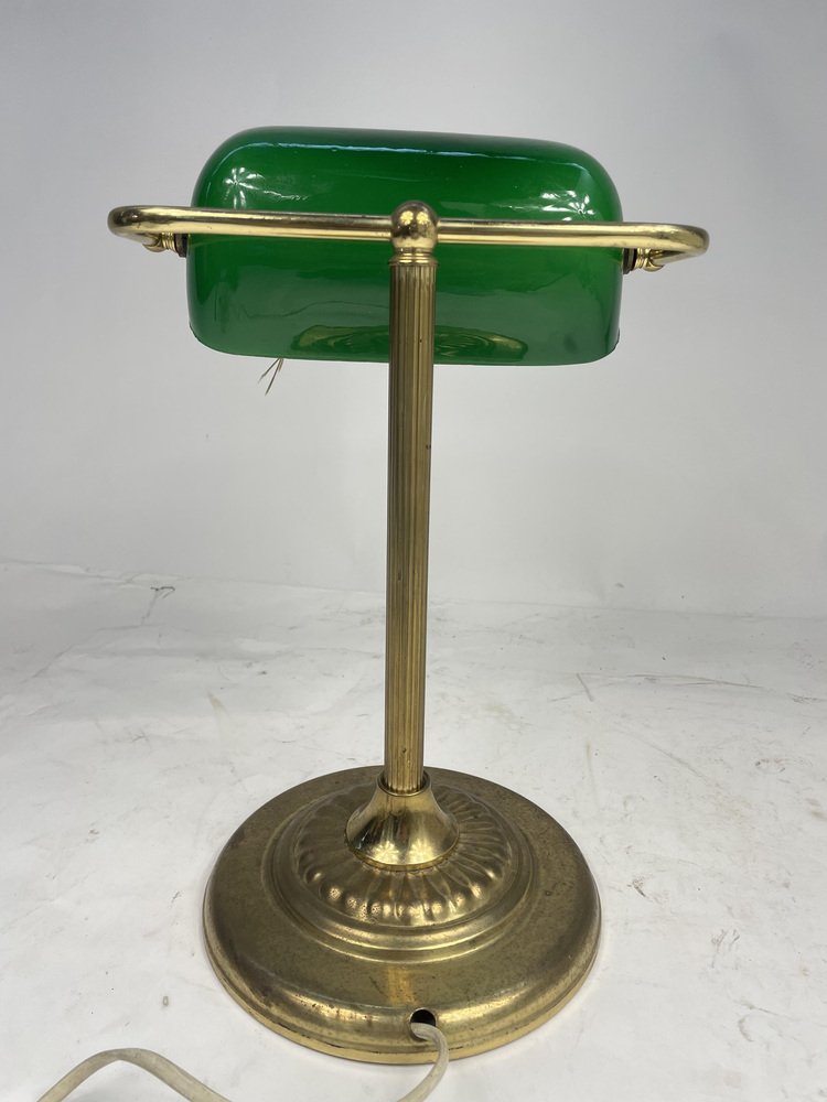 thumbnail image 2 of Replacement Glass Shade For Ministerial Banker Table Lamp – Made In England, White 2 of 5