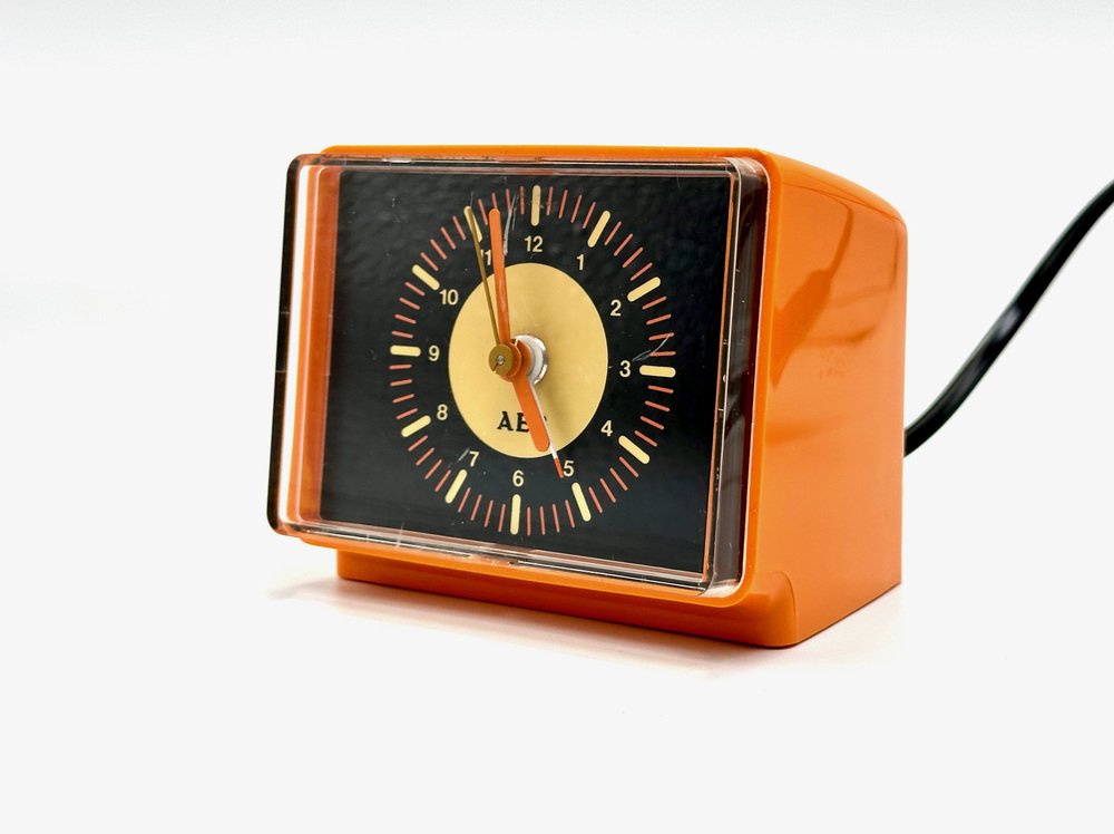 Mid-Century Table Clock from AEG, 1980s for sale at Pamono