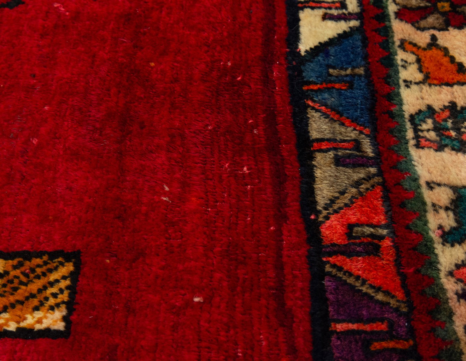 Middle Eastern Rug Writing Late 20th Century Middle Eastern Hand Knotted Wool Tiger Pictorial ...