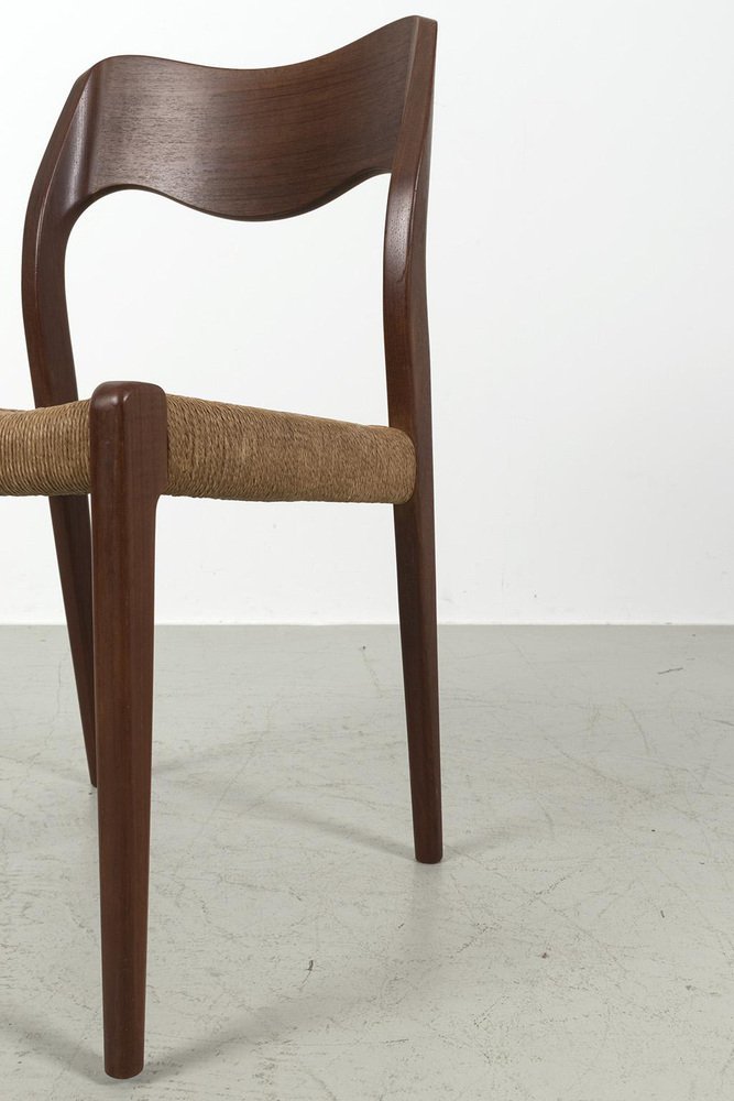 Model 71 Dining Chairs by Niels Otto (N. O.) Møller, Set of 6 for sale
